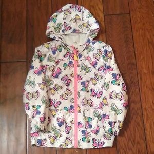 Girls Butterfly Rain Coat. Size 5T. Cat & Jack.